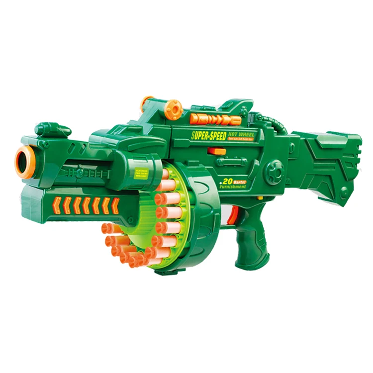 High Quality Battery Operated Semi-automatic Soft Bullet Gun Toys Shooting Game Electronic Toy Plastic Aceptable Display Box ABS