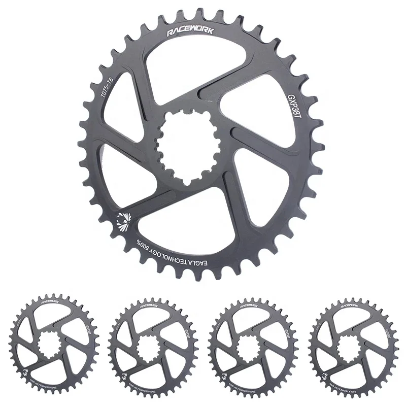 2021 new authentic RACEWORK mountain bike crank set sprocket 170mm 175mm 1x MTB hollowtech gxp Crankset