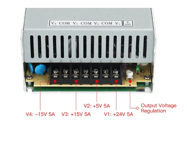 Switching Power Supply HF500W-QV-A 24V15A 15V5A 5V5A Triple Output