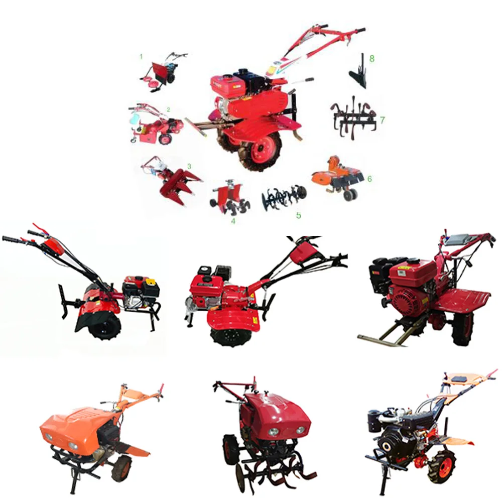 New Mini Diesel Farming  Agricultural Cultivator Power Tillers And Spare Parts mini tiller cultivator power tillers