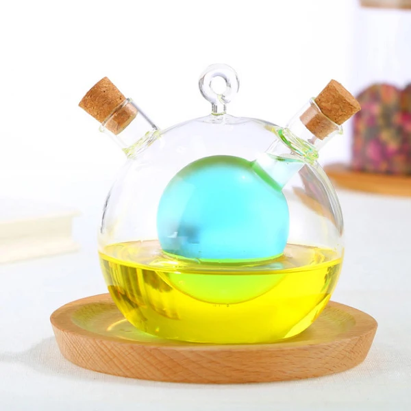 hand made glass oil jug/oil vinegar bottle/glass oil bottle