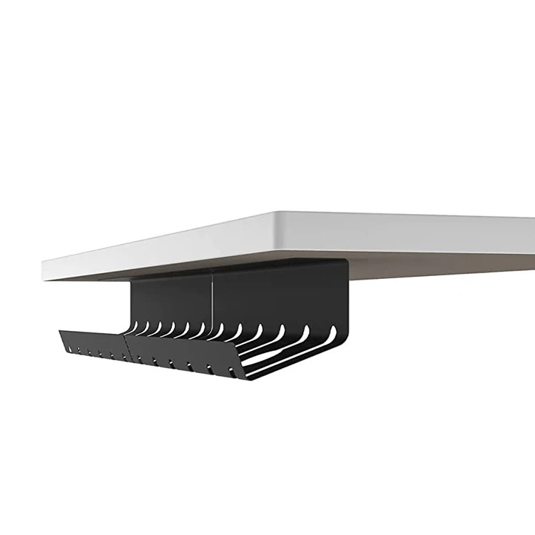 Wholesale Under Desk Perforated Metal Cable Tray for Office Cable Management