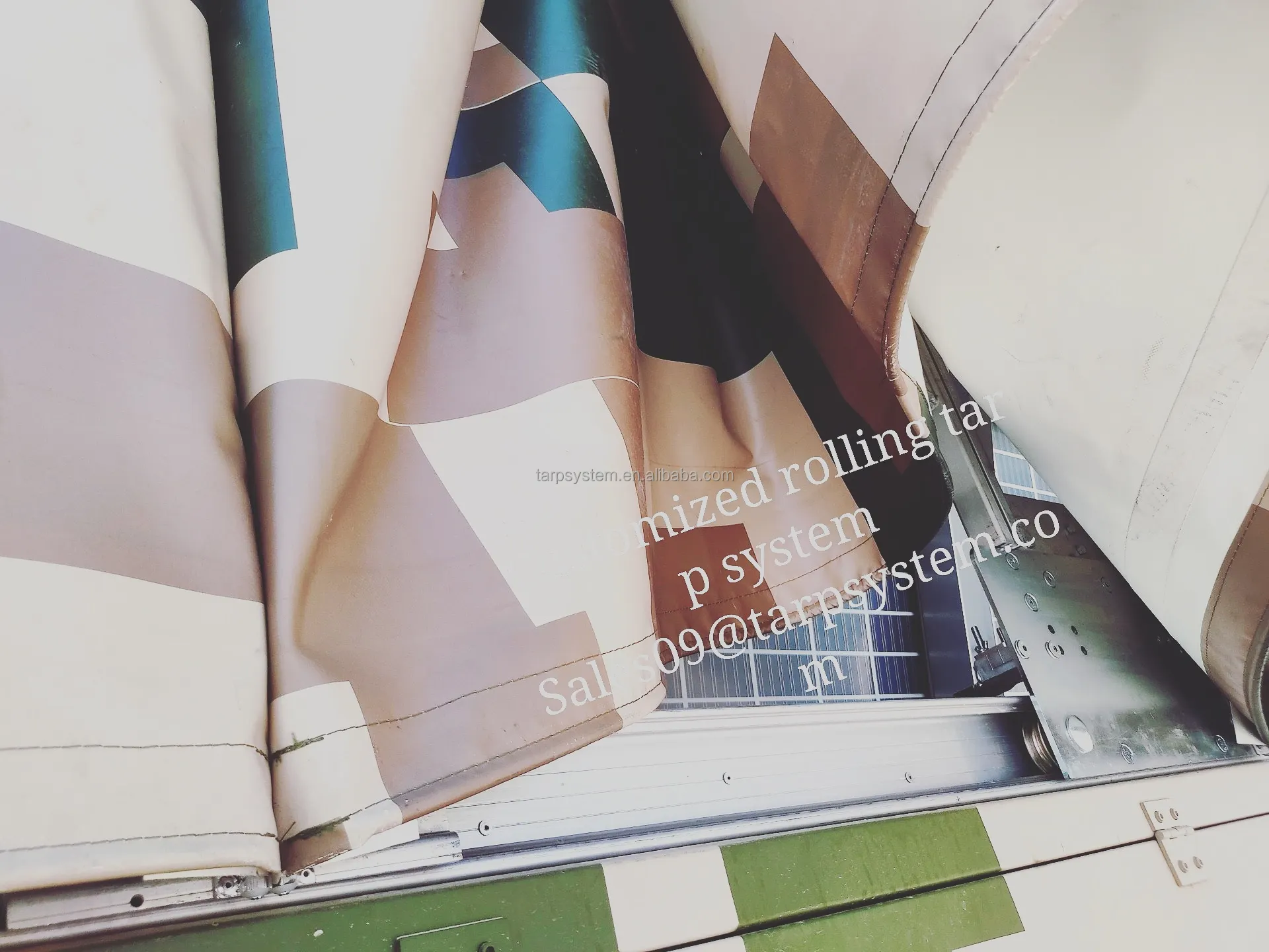 Engineered Roll Tops Sliding Tarp Systems Gliding Trailer Cover Rolling Canopy Sliding Tarp System