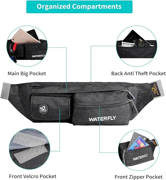 Breathable fabric sewing wallet fanny pack best fanny pack  fashionable waist pack lightweight fanny packs