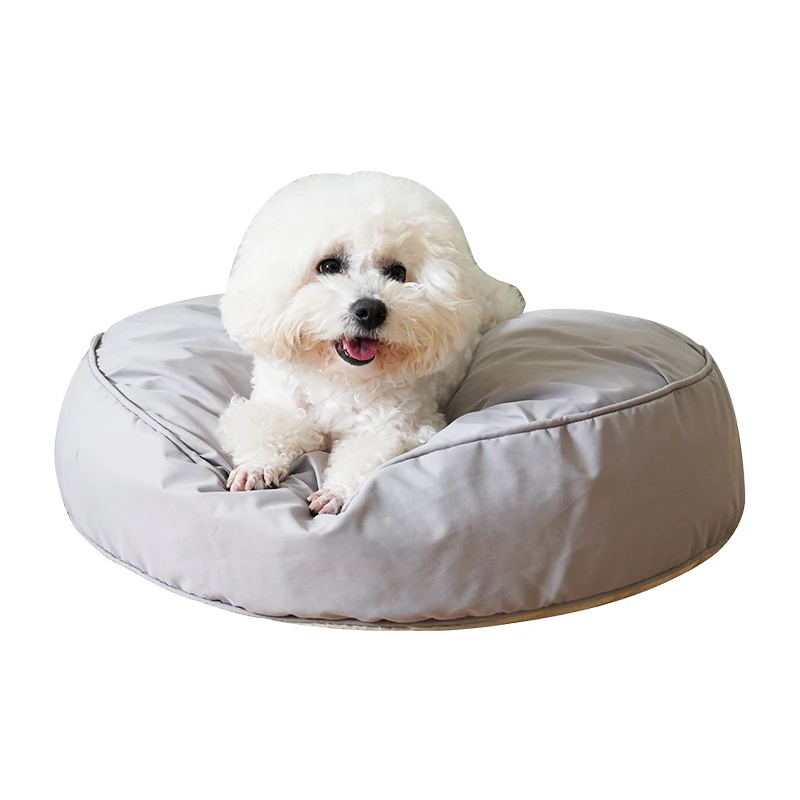 2023 removable cover high resilience washable private label extra round dog sofa cat  pet beds with factory price