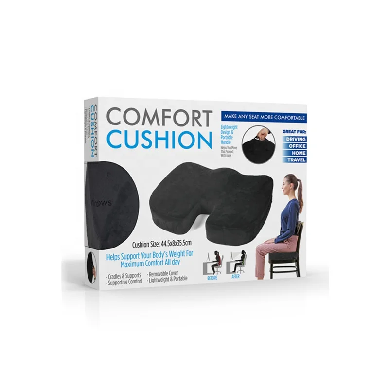 New Design Comfort Coccyx Memory Foam Breathable Universal Ergonomic Orthopedic Office Chair Seat Cushions Pillow Home Decor