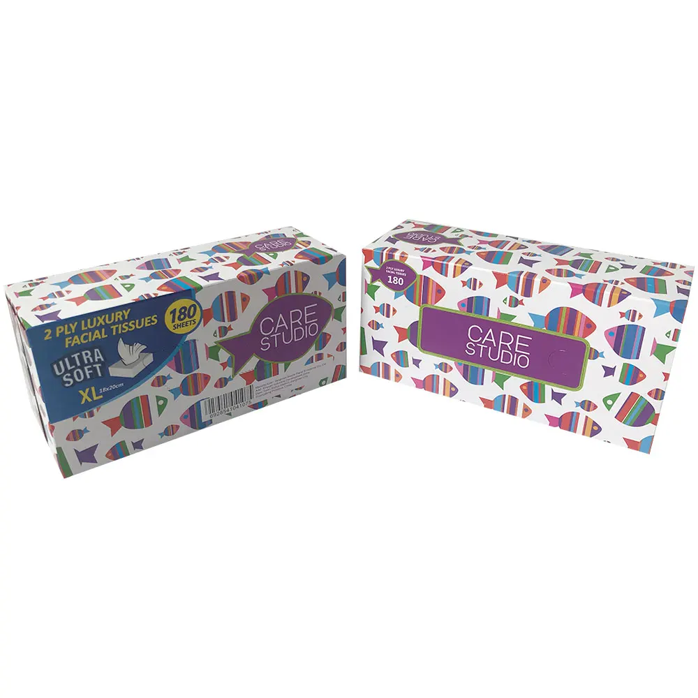 Customized logo Luxury tissue wrapping paper virgin wood pulp 2 ply  gift wrapping nice facial tissue  in China