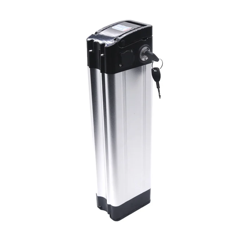OEM 24V 36V 48V ebike battery silver fish type lithium ion battery 36v 10ah electric bike battery
