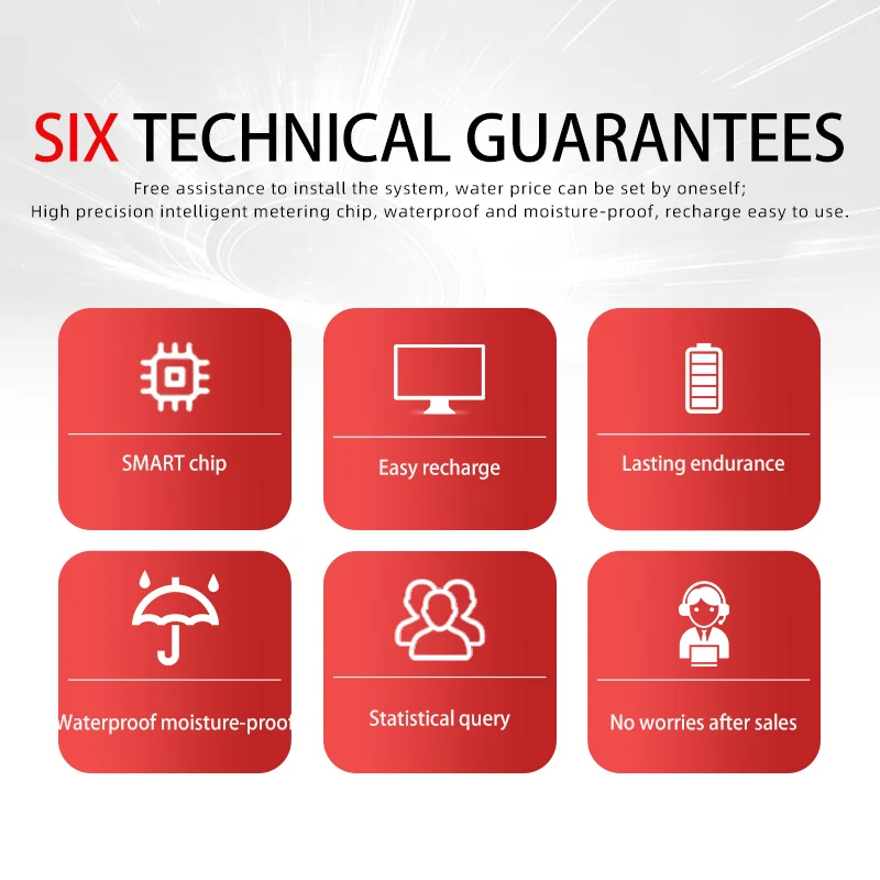 Waterproof and moisture-proof intelligent prepaid swipe card water meter property exclusive