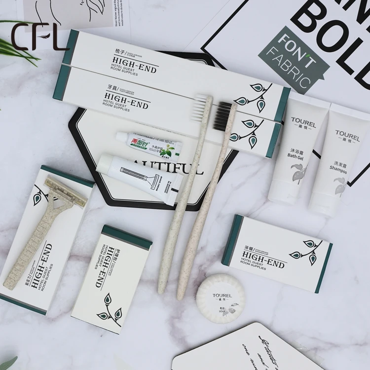 Customized Logo Dental Kit Low Moq Hotel Amenities Set For Hotel And Resort Guest Room