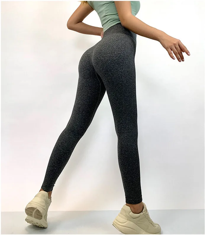 
Tummy Control Gym Leggings Fitness, High Waisted Workout Seamless Leggings <span style=