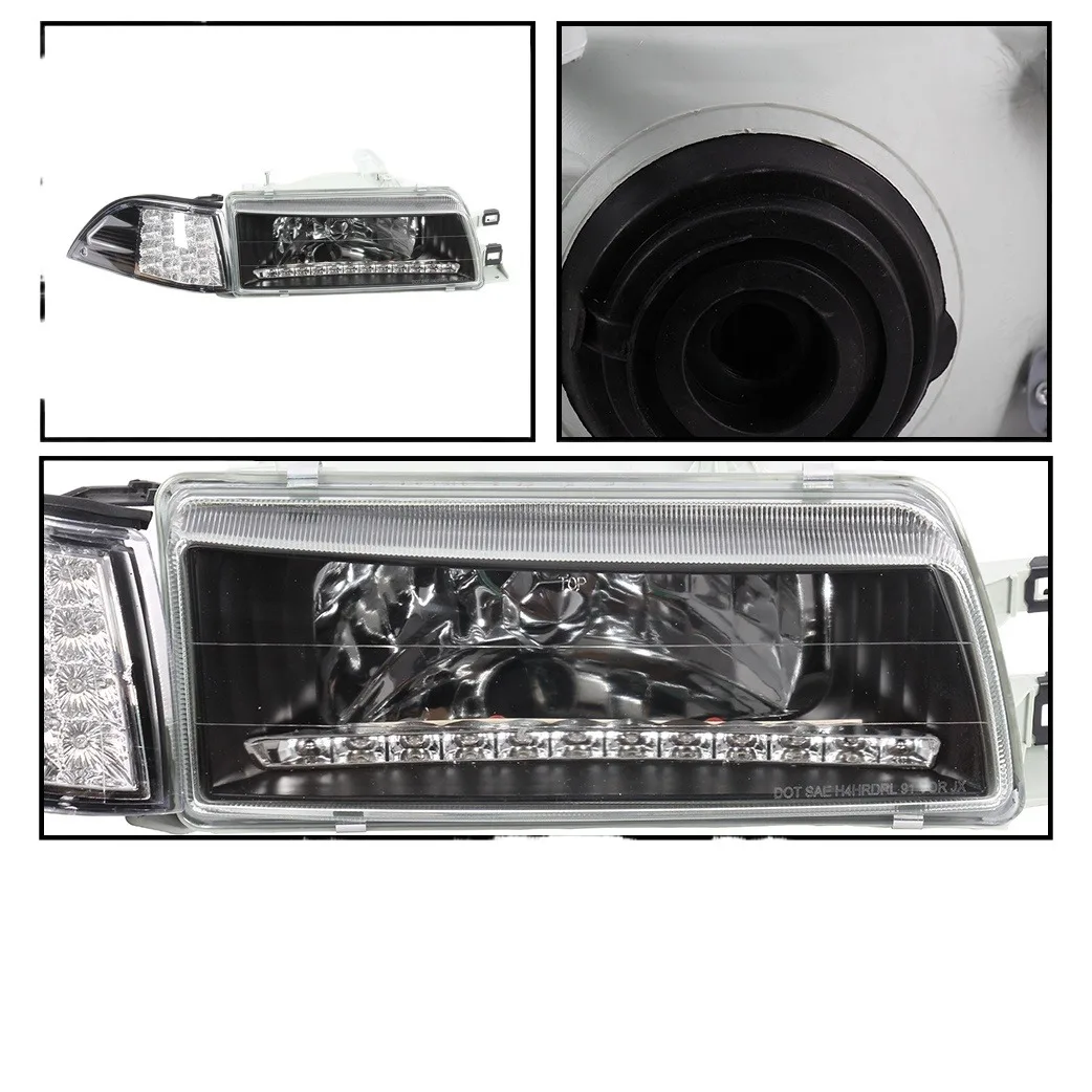 Car Headlight for VW 2005-2010 Golf MK5 Jetta Rabbit Black housing Headlights head lamps auto lamp 1K6 941 005 S/1K6 941 006 S