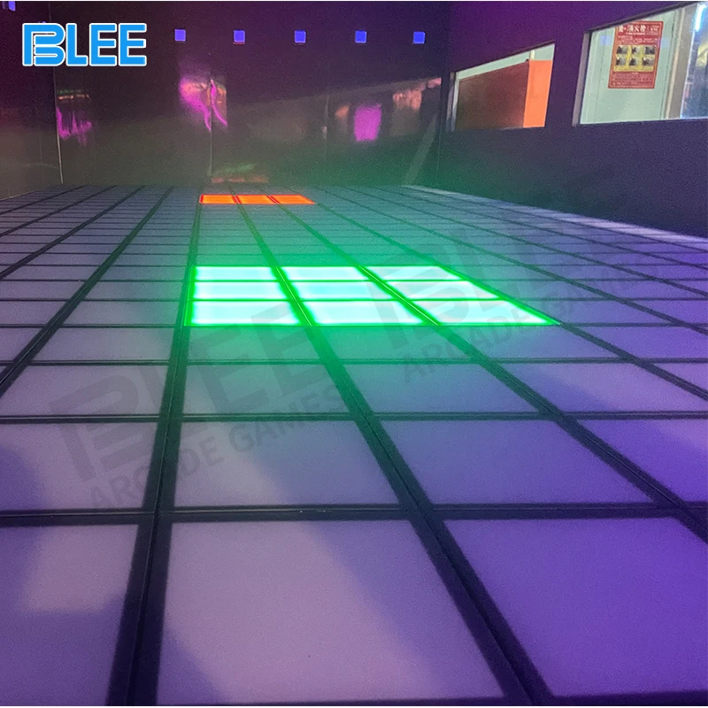 Amusement Park Interactive Projection Hopscotch Floor Activate Games Grid Led Floor Light Dance laser floor is lava game