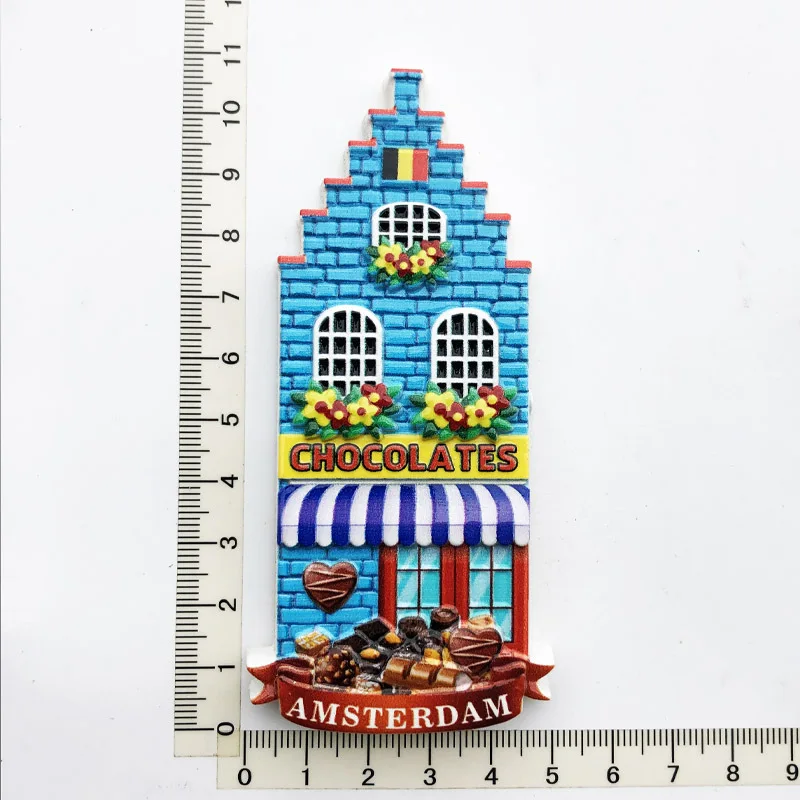 Holland resin magnet 3D UV print Amsterdam city country souvenir gift fridge
