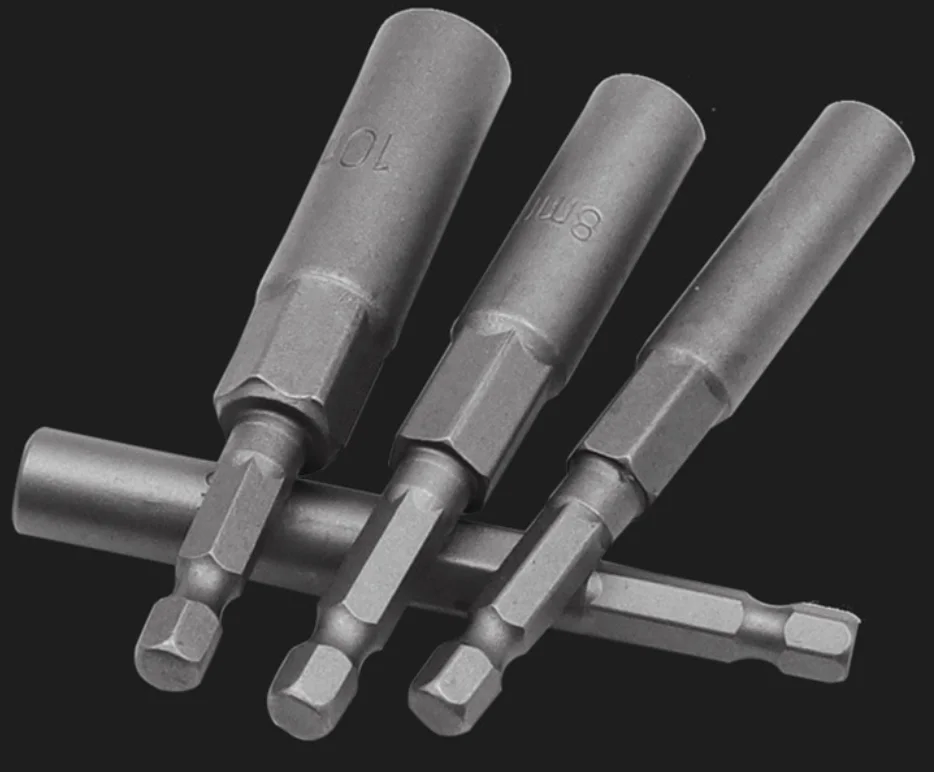 14Pcs Length 65mm Screwdriver Socket Wrench Specification 6-19 Strong Magnetism Hex Sleeve Nozzles Nut Driver For Power Tool