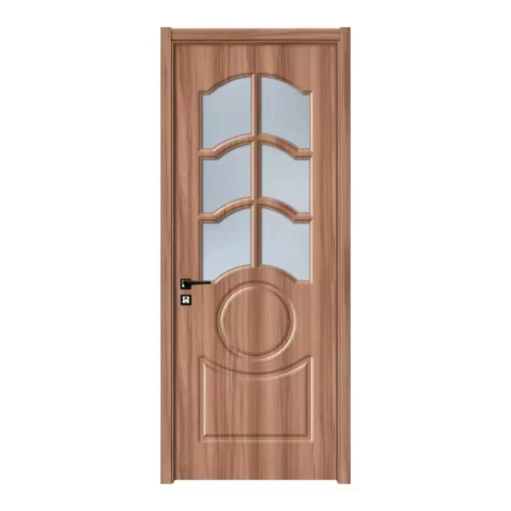 Residential Fashionable Cleanable Undeformed Oak Noise Preventive Eco-friendly Wpc Slab Sound Proof Interior Composite Wood Door