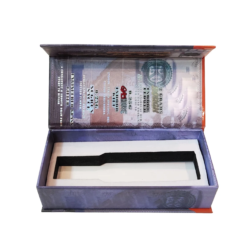 China Wholesale Pre Smell Proof Roll Magnet Flip Cover Good Quality Custom Packaging Paper Box Pack