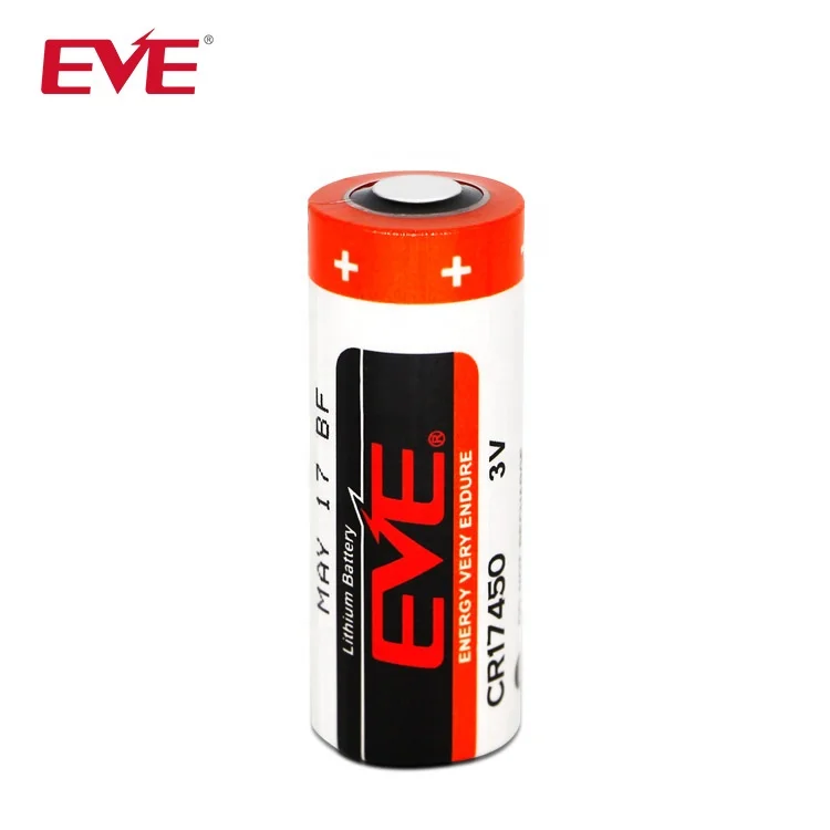 EVE CR17450 high capacity 3.0V 2400mah Cylindrical Batteries 3volt Alarm system primary Lithium  Li MnO2 Battery