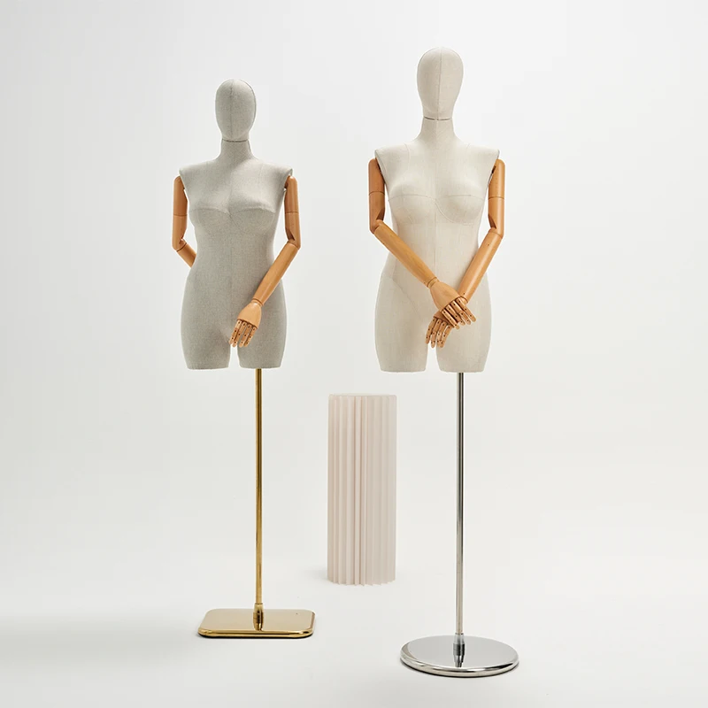 SL  Plus Size Female Mannequin Fat Woman Dummy for Display Fabric Mannequin Doll Plus Size Model Dress Foam Mannequins for Sale