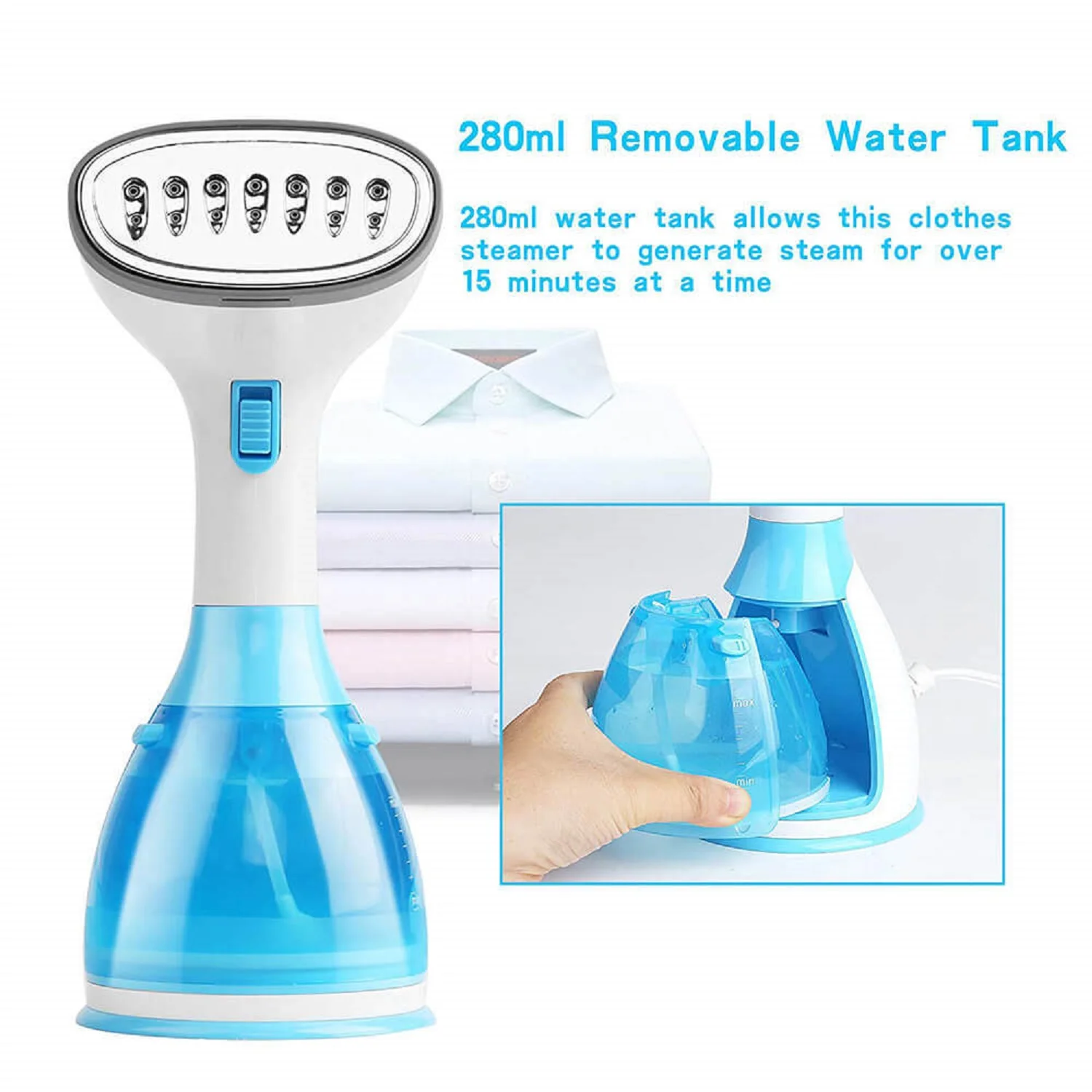 OEM небольшой портативный отпариватель для одежды, стоячий паровой утюг, щетка для отпаривания одежды