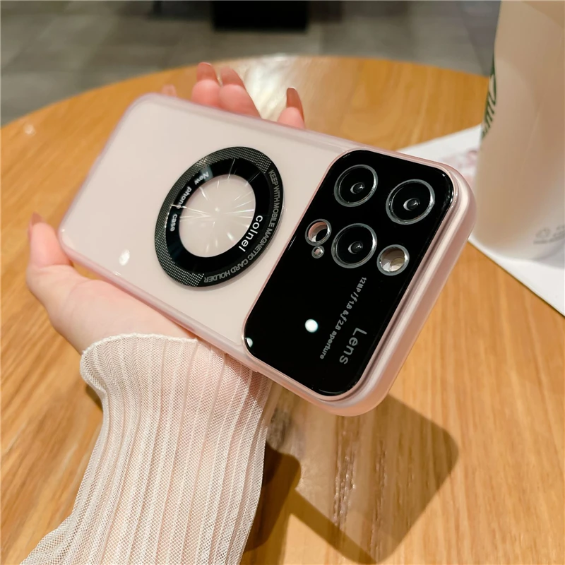 camera lens protector magnetic phone case for iphone 11 12 13,for iphone 14 pro max case clear not yellowing phone