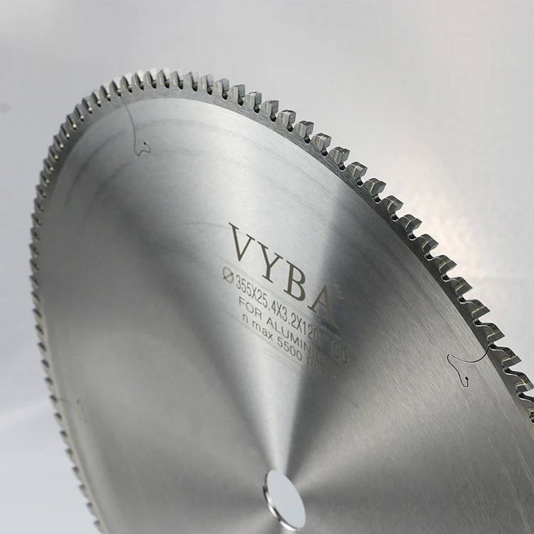 255 мм 120T карбидный Циркулярный алюминиевый профиль режущее полотно пилы для цветного металла