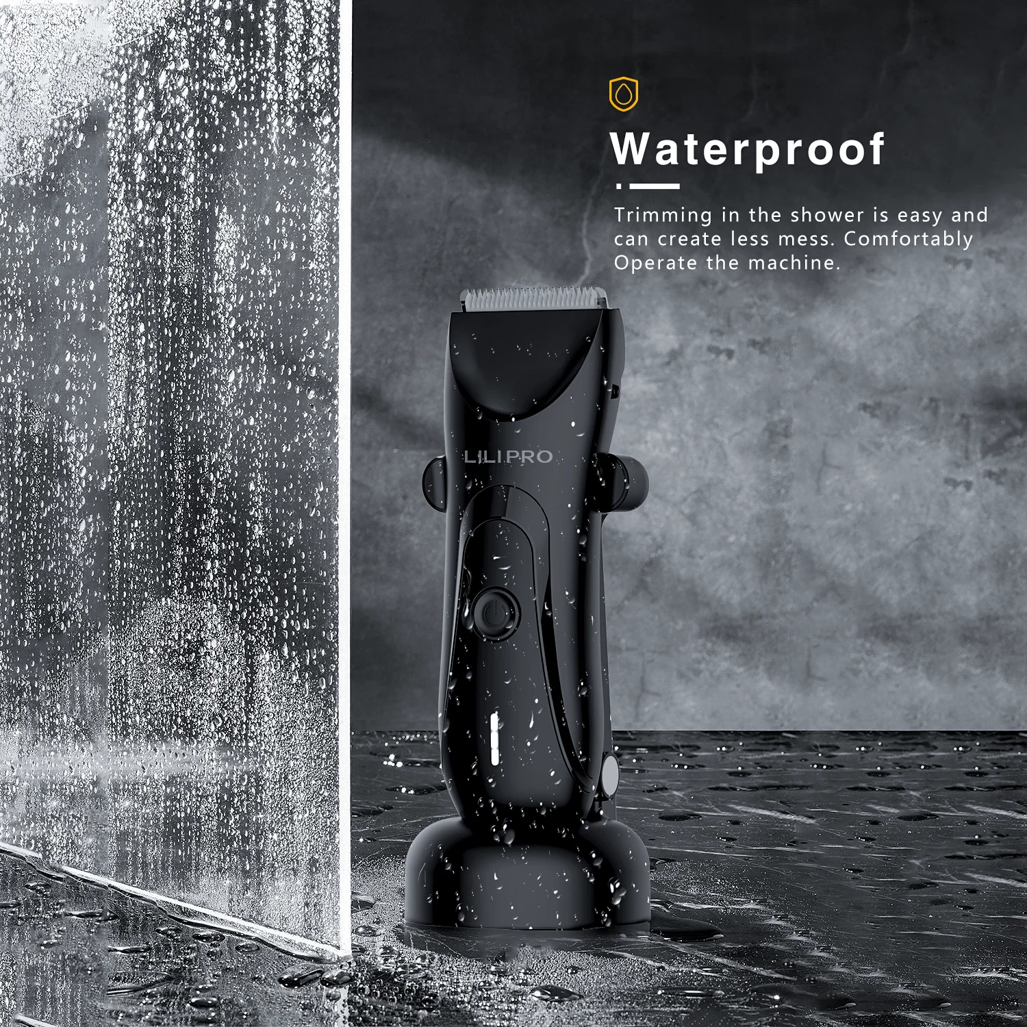 LILIPRO 5700C Electric Body Trimmer Intimate Shaver Man Pubic Hair Shaver Ceramic Blade Groin Beard Trimmer
