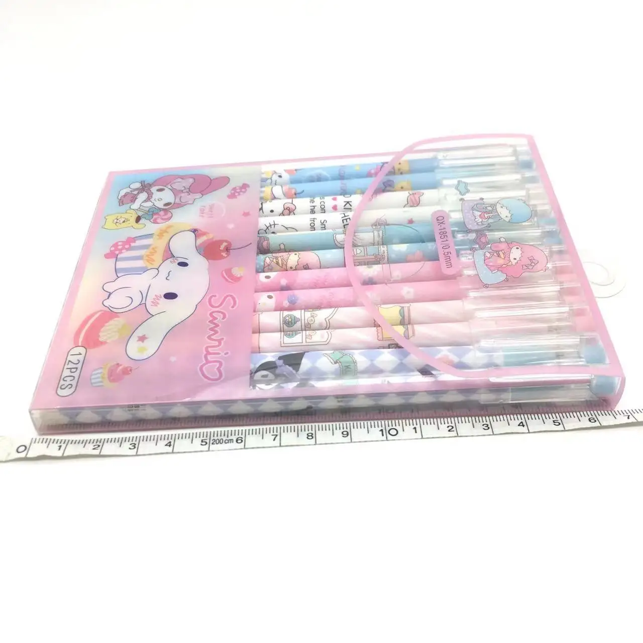 Hello kt stationery cartoon pens erasable pen blue black gel pen