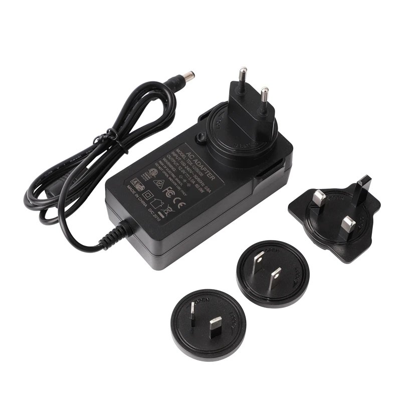 Высокое качество AC 110V к DC 24V 1.5A 36W сменный переходник AU UK EU US тип питания 24 вольт 1.5Amp 36 ватт