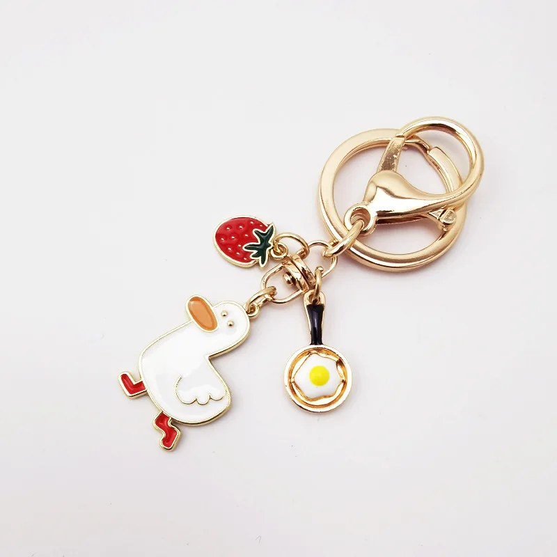 BSBH Custom Shape Logo 2D 3D Hard Soft Enamel Key Chains Souvenir Letter Metal Keyring Egg Keychain