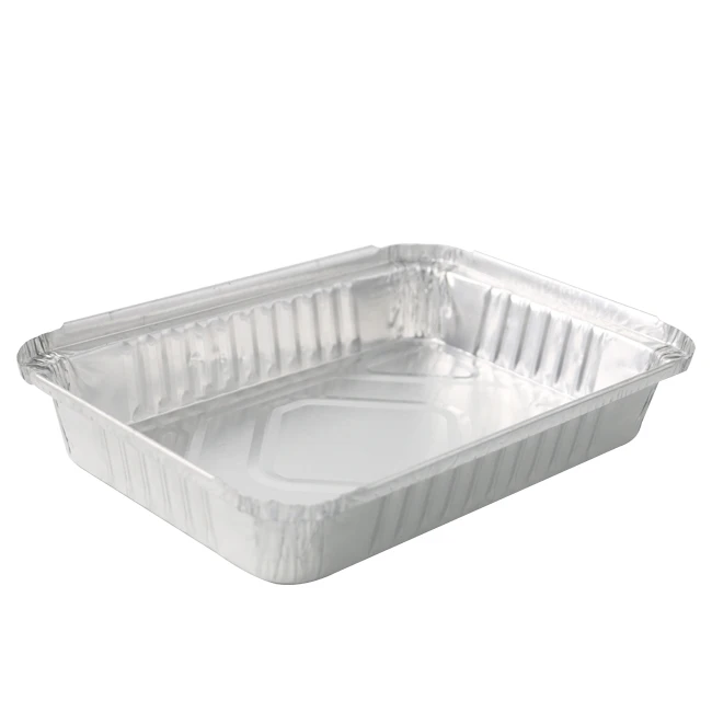 Manufacturer 1.65 lbs shallow carry-out aluminum foil container
