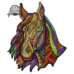 Intelligent Horse Leopard Wooden Puzzle Custom Jigsaw Puzzle 3d Puzzle Game Toys