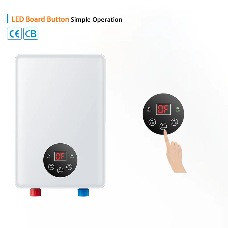 3500w Mini Instant Electric Tankless Hot Water Heater Shower Bathroom Electric Hot Water Heater