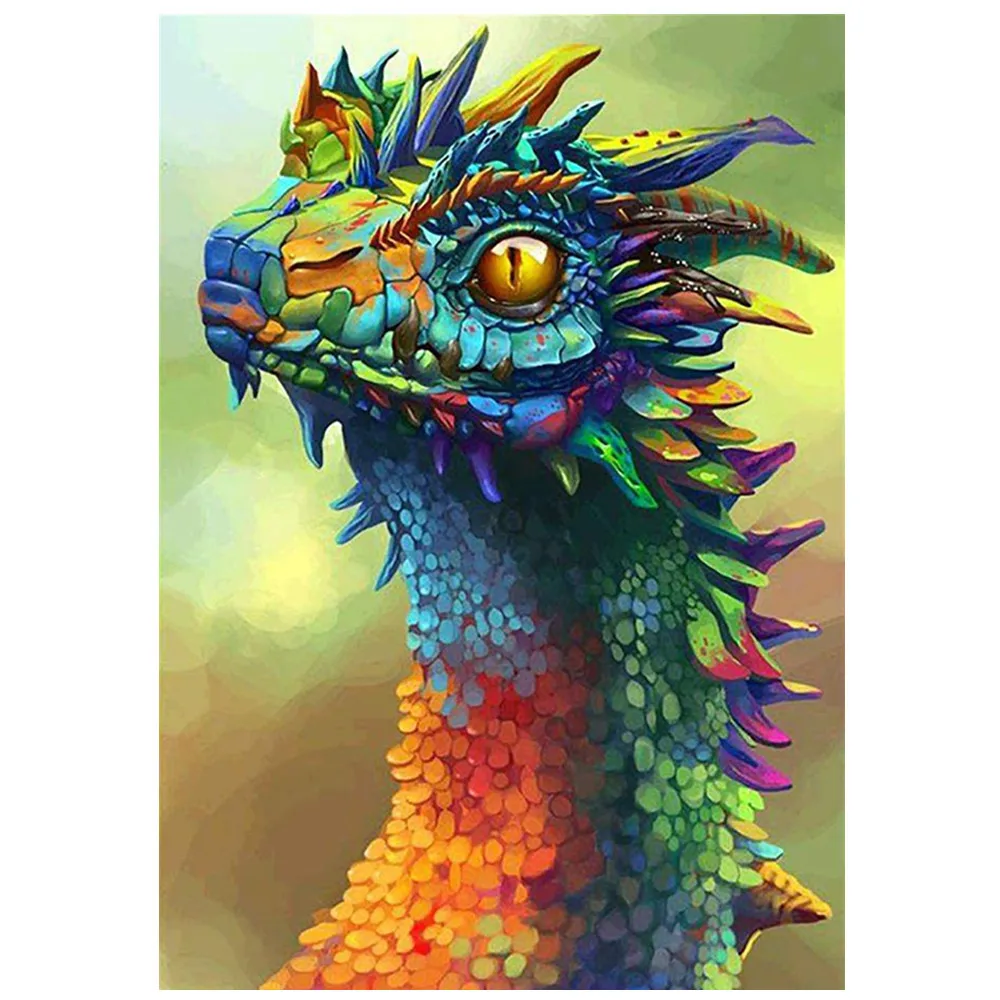 5D diamond paintings dragon diy round diamond decorative paintings embroidery home crafts