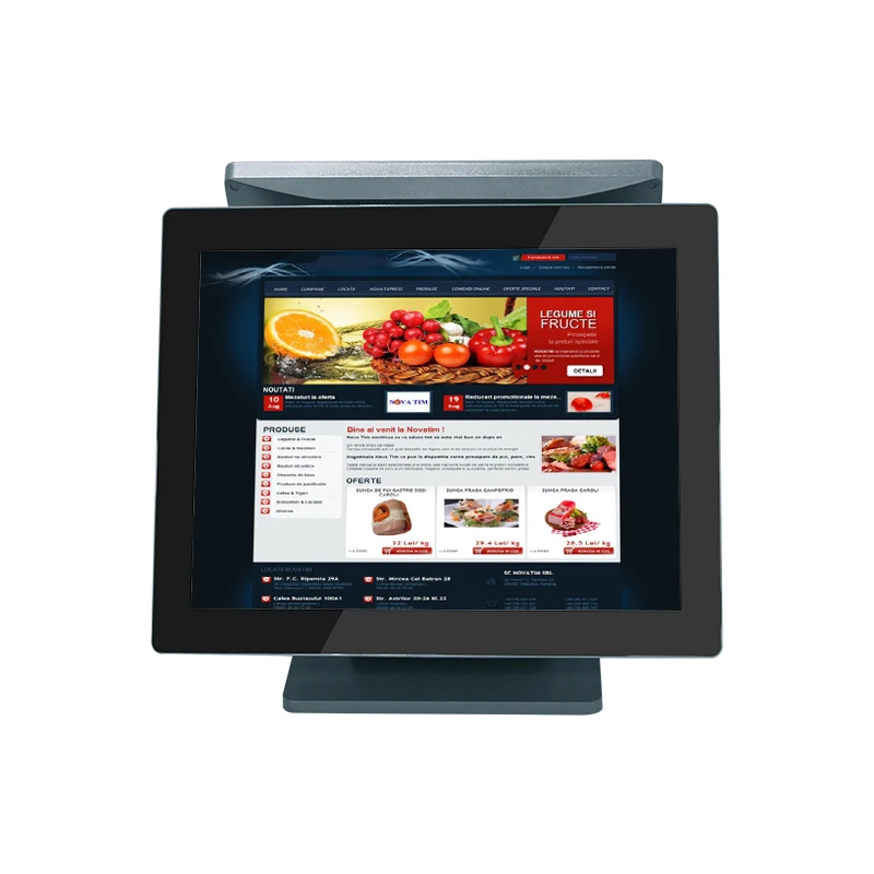 AIO 15 inch POS биллинг машина аппаратного обеспечения ПК с сенсорным экраном и заказа самообслуживания киоск машина pos системы