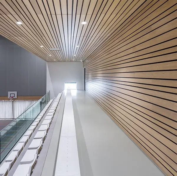 Studio Wrapped Wood Panels Decorative Soundproof Acoustic Wall Panel with digital printing
