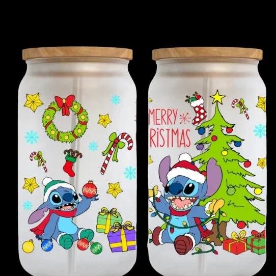Private Label Latinas Uv Dtf Cup Wraps Uv Dtf Ab Film Transfer Sticker Christmas Uv Dtf Cup Wrap Transfers