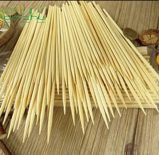 12 Inch Bamboo Wooden Skewers For Shish Kabob Grilling Fruits Appetizers and Cocktails