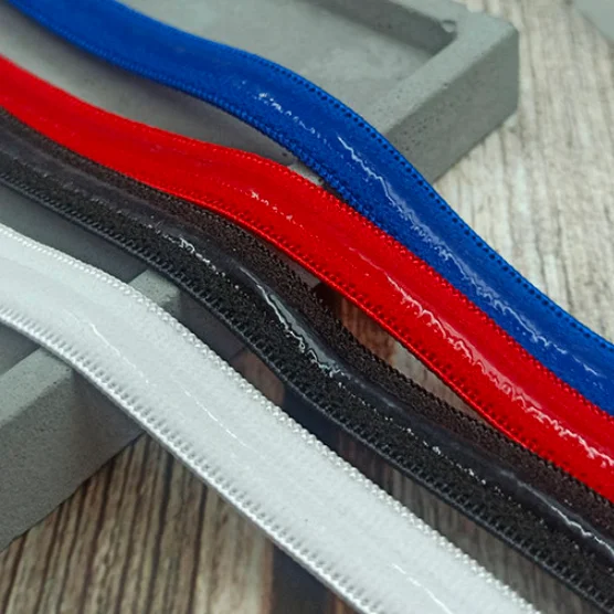 1cm non slip elastic band with 3mm silicone coating