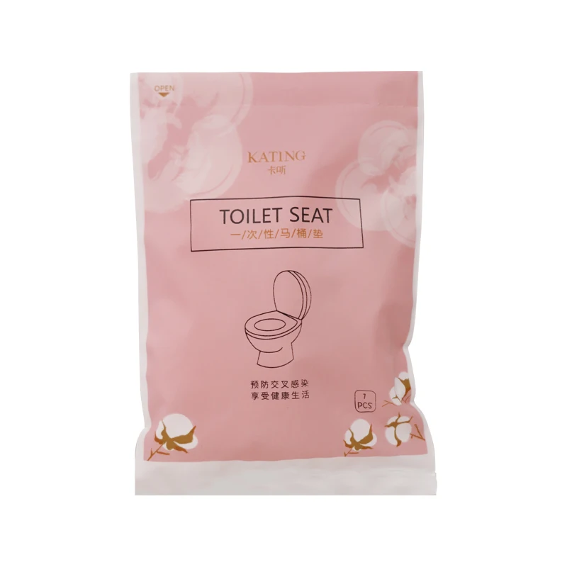 Custom Non-woven  Waterproof Flushable Disposable Paper Toilet Seat Covers for travel