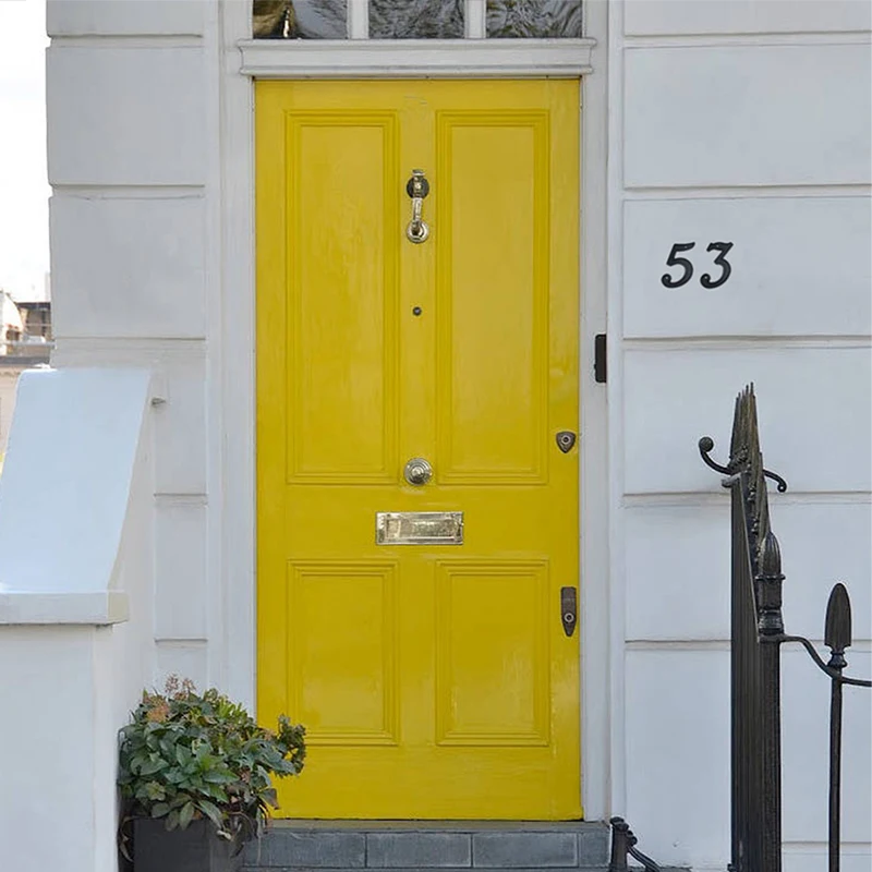 Classical 139mm (5.5-inch)  ABS Plastic Black Door Numbers Metal Digital Huisnummer House Number Plate