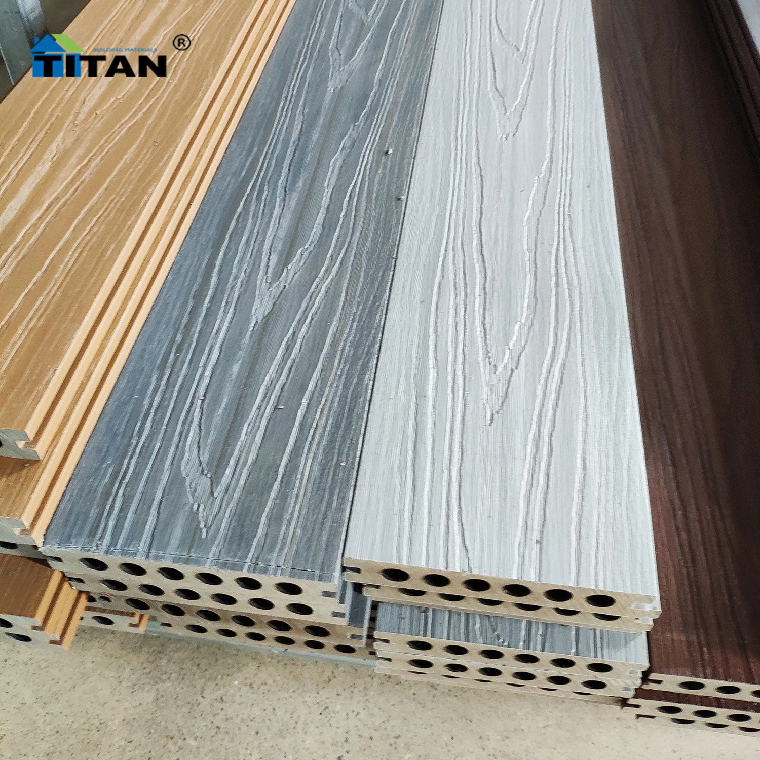 Interlocking Wpc Outdoor Pvc Floor Panel Wpc Piso Deck For Outdoor Pool