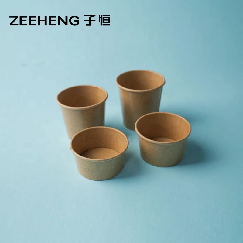 Wholesale Disposable 1.5oz 2oz 3oz 4oz Ice Cream Packaging Custom Paper Sauce Cup with Lid