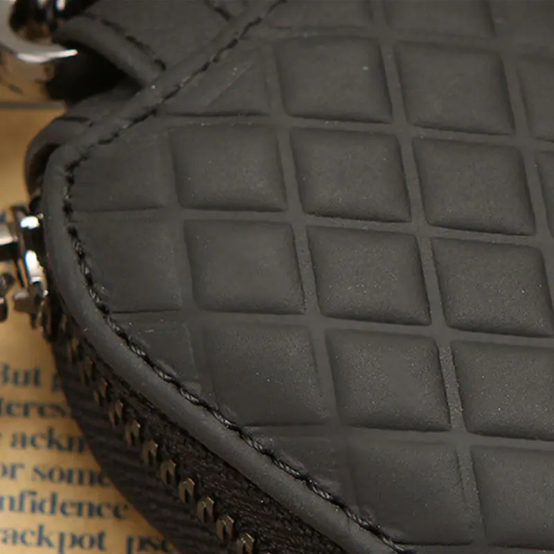 OEM Car key case hide universal car remote control cover gift bag Grid pattern Protect business senior storage logo custom