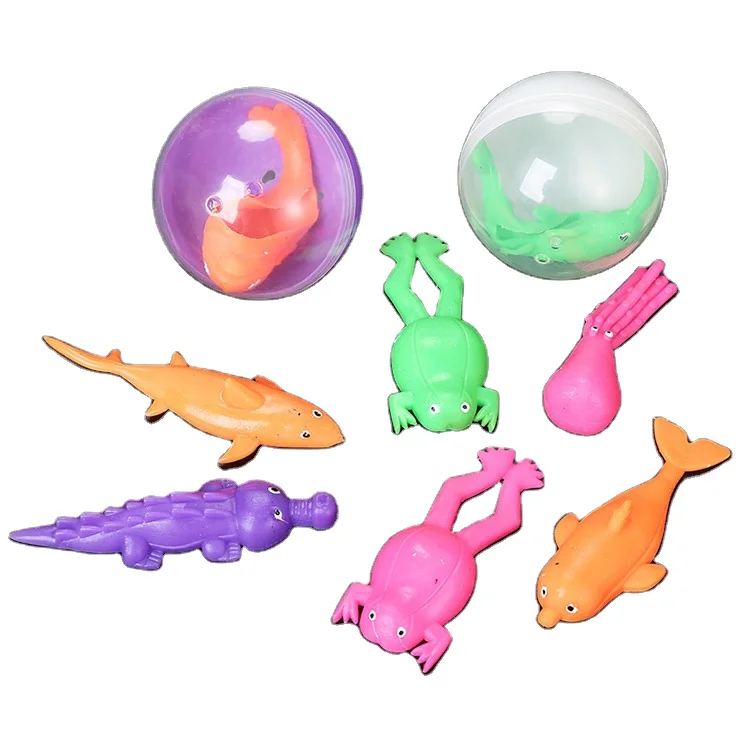 
Custom TPR marine animal catapult series toy non toxic animal slingshot manufacturer 