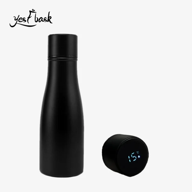 New Arrival Digital Thermal Water Bottle Temperature Display  Intelligent Thermoses Stainless Steel with LED