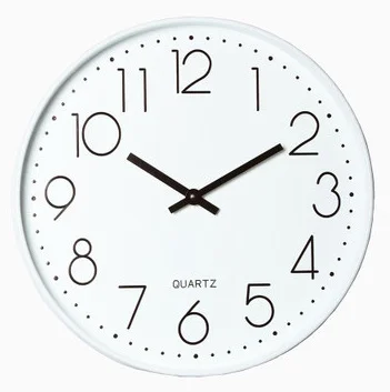 10 Inch Home Decoration Cheap Plastic Nordic Round Plastic Frame Wall Clock