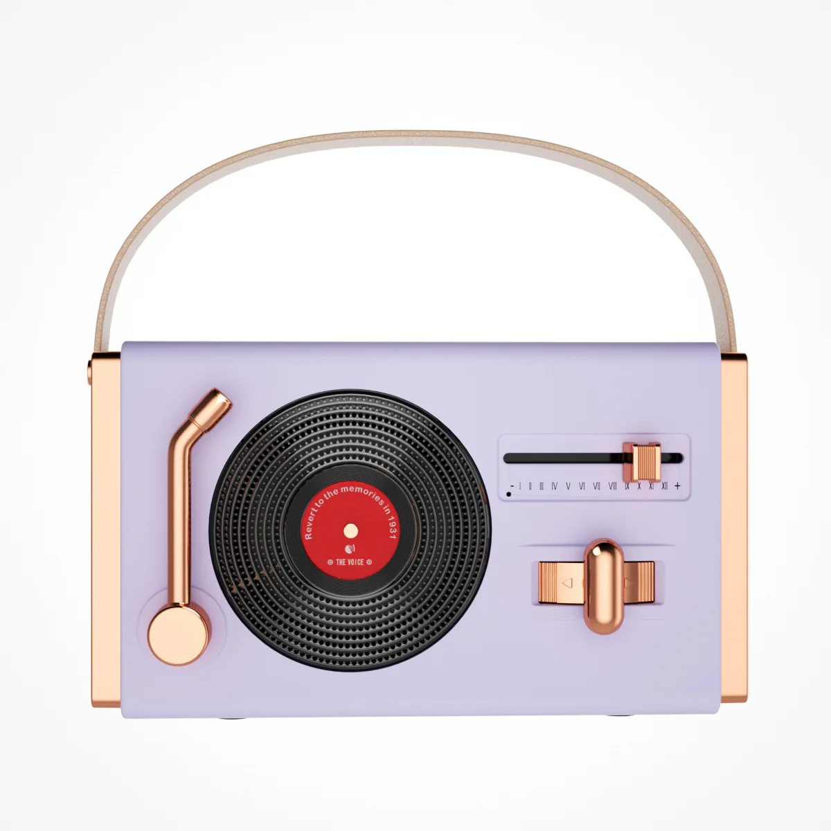 New creative mini retro Bluetooth speaker plug-in card USB flash drive gift vinyl record player desktop portable audio