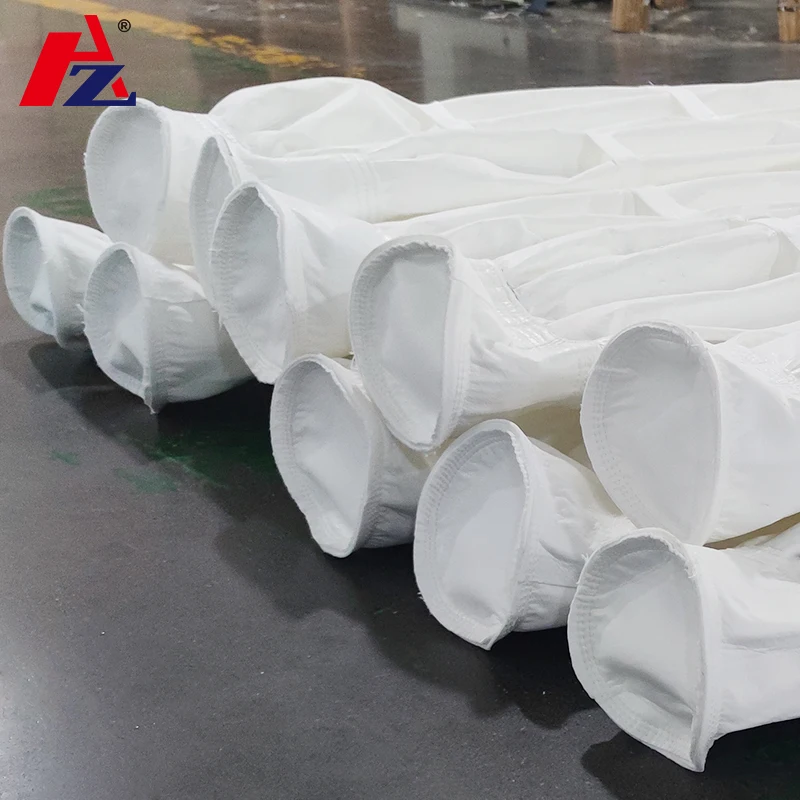 Cement Plant Pleated PTFE needle punched felt as folding type pleated Filter Bag house dust collect filter bag