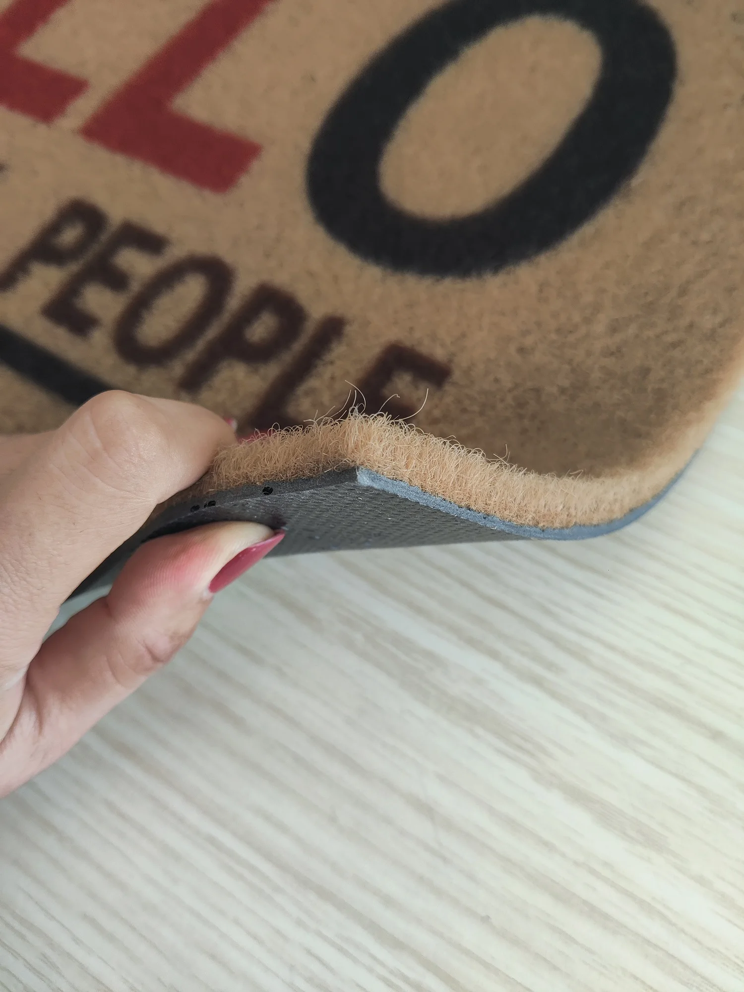 High quality colorful Dust control  Non-slip PVC Backing Artificial COCO MAT